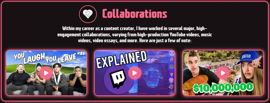 Collaborations Section