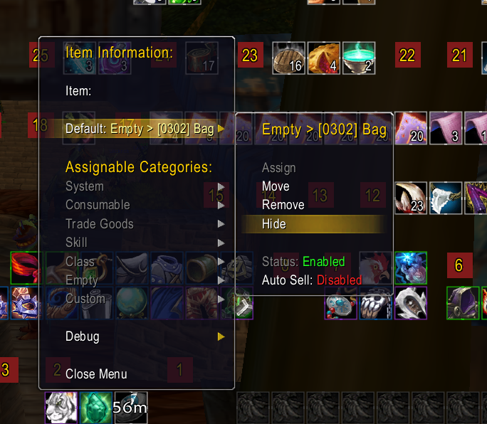 ArkInventory - How do you hide empty slots? : r/classicwow